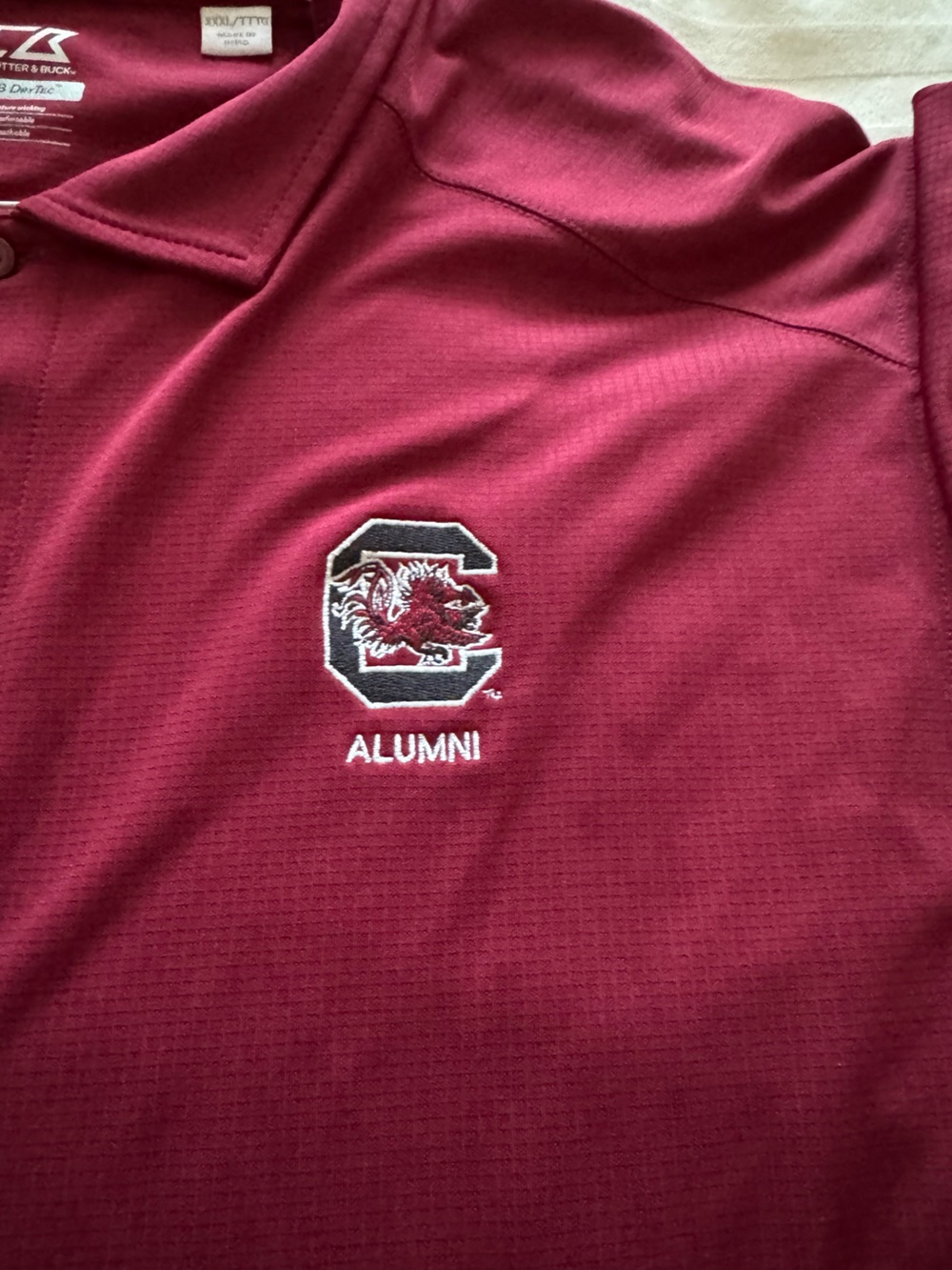 Cutter & Buck Men's Garnet Polo with University Gamecock Embroidery